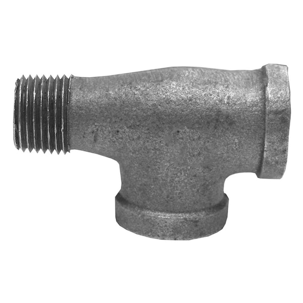 1in. Galvanized Iron Street Tee, Banded